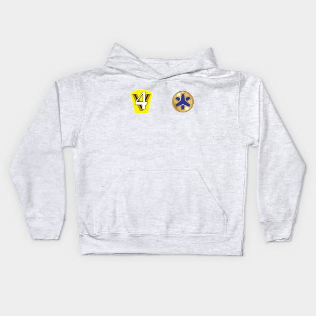 Lightspeed Rescue 4 Yellow Kids Hoodie by mavgagliano